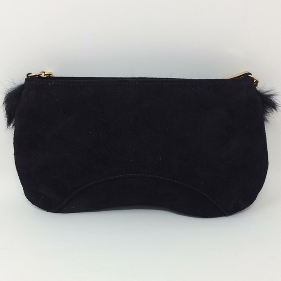 Swarovski Suede and Fur Evening Bag - Picture 3 of 9